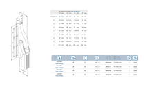 Lade das Bild in den Galerie-Viewer, FUHR Tortreibriegel 902 (TT90210V) für Vierkantstange 10mm