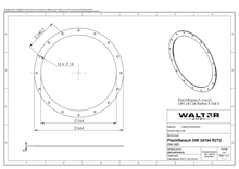 Lade das Bild in den Galerie-Viewer, Flachflansch NW 560 DIN 24154 Reihe 2 Teil 2