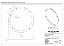 Lade das Bild in den Galerie-Viewer, Flachflansch NW 600 DIN 24154 Reihe 2 Teil 2