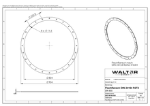 Lade das Bild in den Galerie-Viewer, Flachflansch NW 800 DIN 24154 Reihe 2 Teil 2