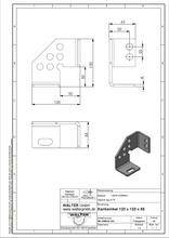 Lade das Bild in den Galerie-Viewer, Kantwinkel 120 x 120 x 65mm