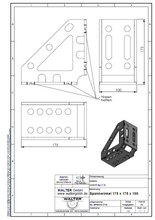 Lade das Bild in den Galerie-Viewer, Spannwinkel 175 x 175 x 100 (Bausatz)