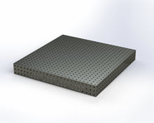 Lade das Bild in den Galerie-Viewer, Bausatz Schweisstisch-/Lochtisch Lochplatte 1200x1200x150mm System 6x16mm