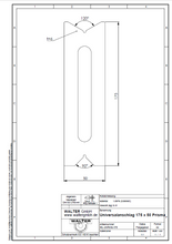 Lade das Bild in den Galerie-Viewer, Universalanschlag 175x50mm mit Prisma